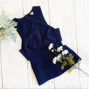 H&M • peplum cutout top